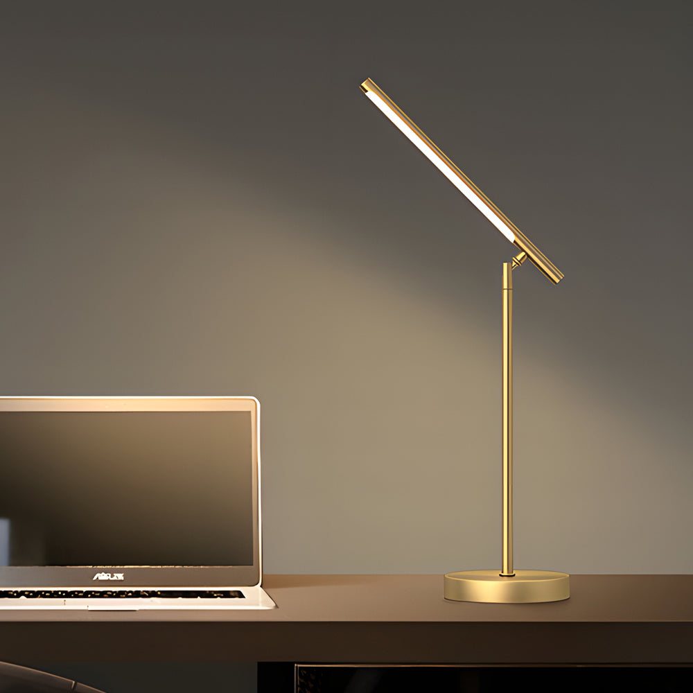 Copper Linear Brass Led Desk Lamp