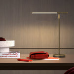 Lampioo Copper Brass LED Desk Lamp with Adjustable Angle