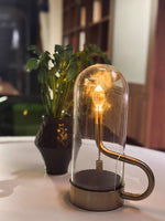 Lampioo Glass Dome HYMN LED Accent Table Lamp
