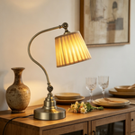 Lampioo Industrial Empire-Style Metal Desk Lamp with Curved Arm