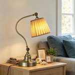 Lampioo Industrial Empire-Style Metal Desk Lamp with Curved Arm